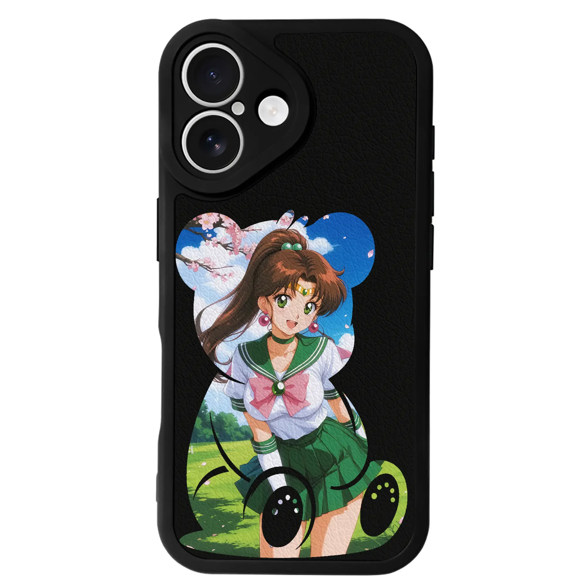 美少女戦士セーラームーン グッズ 木野 まこと - IPhone 16シリーズ対応 ・ シリコンスマホケース ・ レザー調 ・ 高精度フィット ・ 耐衝撃 ・ ワイヤレス充電対応 ・ 精密カット